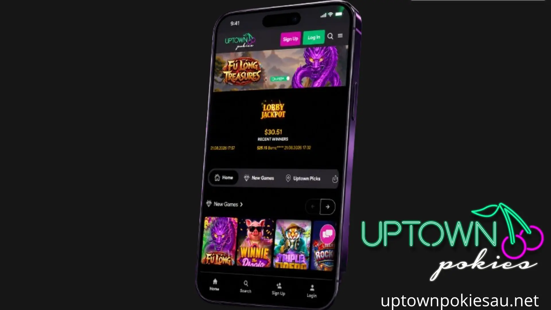 Casino Uptown Pokies mobile app for Android and iOS